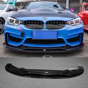 Front Bumper Lip Carbon Fiber Chin Spoiler Winglet <b>Splitters</b> for BMW F82 F83 M4 F80 M3 PSM Style - Product Image 2