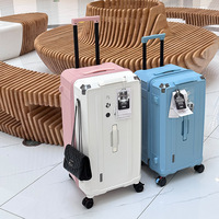 Valise à roulettes 1035 Export Japon avec cadenas, grande capacité, roues silencieuses universelles, poignée télescopique renforcée, robuste pour hommes