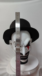 Venta caliente Horror Killer Clown Mask Scary Halloween Costume Prop Latex Scary Head Joker Mask Half Face Killer Clown Mask - Product Image 5