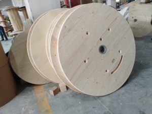 شفة خشبية بقطر كبير لأسطوانة الكابل للخدمة الشاقة فارغة كهربائية - Product Image 3