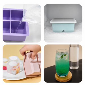 Stampo in Silicone per Cubetti di Ghiaccio Multi Cavità, 6/8/15 Griglie, Grado Alimentare, Facile da Rilasciare, con Coperchio, per Whisky, Cocktail e Bevande - Product Image 4