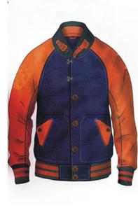 Veste d'hiver pour hommes sur mesure en gros nouveau design respirant léger brillant satin universitaire col en V broderie grande taille - Product Image 2