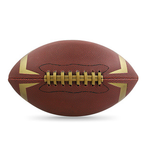 Balón de Fútbol Americano de Piel Sintética Personalizado de Fábrica, Tamaño 9, para Entrenamiento Juvenil - Product Image 2