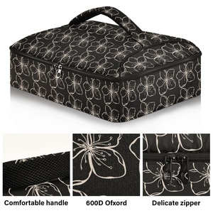 Bolsas de la Colección Aloha con Diseño de Flores, Bolsa Personalizada para Entrega de Pizza, Bolsa para Transportar Cazuelas, Bolsa Refrigerante con Estampado Hawaiano, Bolsa Refrigerante Aislada - Product Image 2