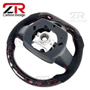 Accessoires intérieurs pour Toyota Corolla LE <span class=keywords><strong>XEI</strong></span> 2014-2026 Avalon Camry SE TRD RAV4 Volant personnalisé en fibre de carbone forgée avec LED - Product Image 3