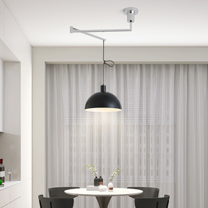 Bắc Âu có thể thu vào thiết kế nhà bếp phòng ăn đèn chùm có thể được thay đổi hiện đại đơn giản nghiên cứu đèn trung swinging cánh tay ánh sáng - Product Image 1