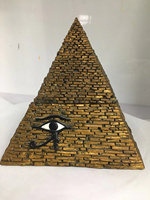 Alte ägyptische Pyramide von Gizeh Cairo World Resin Statue Berühmte Gebäude harz skulptur