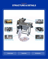 Machine à Peler la Plus Vendue pour Cacahuètes Grillées, Arachides, Noisettes, Noix de Cajou, Équipement de Décorticage, Machine à Concasser le Cacao