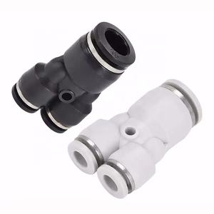 PY 3 voies Y Type branche raccords d'air en plastique noir contrôle <span class=keywords><strong>de</strong></span> tuyau pneumatique grand petit <span class=keywords><strong>débit</strong></span> d'air vitesse raccords <span class=keywords><strong>de</strong></span> tuyau pneumatiques - Product Image 6