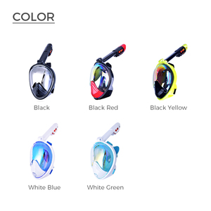 Masker Snorkeling Lipat Full <span class=keywords><strong>Face</strong></span> Anti-Kabut dengan Dudukan Kamera, Pandangan Panorama 180 Derajat, Perlengkapan Snorkel untuk Dewasa - Product Image 4