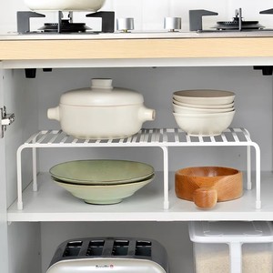 Accessoires de Rangement <span class=keywords><strong>Cuisine</strong></span> Séparateur d'Armoire Étagère de Rangement Métallique Multicouche - Product Image 3