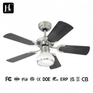 Ventilateur de plafond 52 pouces, style rétro traditionnel, pales en bois, moteur en cuivre, faible bruit, 3 vitesses, ampoule LED pour salon - Product Image 6