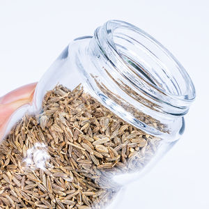 Botella de especias de vidrio de 6oz, tarro de condimento en polvo de cebolla y Chile con tapa de agujero pequeño de Metal de acero inoxidable - Product Image 5