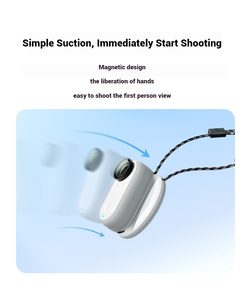 Cable de seguridad para cámara magnética, soporte fijo para disparo, correa para el cuello de liberación rápida, cordón para <span class=keywords><strong>Insta</strong></span> <span class=keywords><strong>360</strong></span> <span class=keywords><strong>GO</strong></span> 3S/<span class=keywords><strong>GO</strong></span> <span class=keywords><strong>3</strong></span>, cámara de pulgar - Product Image 3