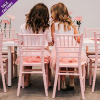 Offre Spéciale : Chaises et Tables Chiavari Blanches de Luxe pour Enfants, Idéales pour Mariages, Fêtes et Banquets