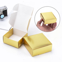 Boîte carrée en papier de style chinois faite à la main 5,5x5,5x2,5 cm pour l'emballage de savon et de gâteaux en argile