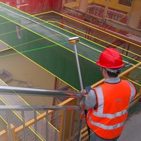 Hi Target V5 Laser Double-caméra RTK pour la cartographie topographique civile routière, instrument de mesure et de relevé 3D CAD en temps réel, fabriqué en Chine