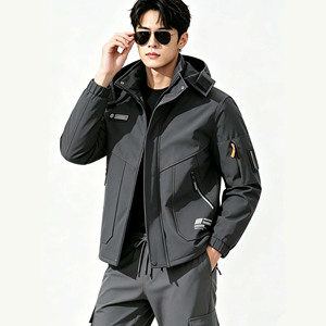 <span class=keywords><strong>Veste</strong></span> <span class=keywords><strong>de</strong></span> cyclisme camouflage hiver en fibre <span class=keywords><strong>de</strong></span> bambou 100% avec doublure polaire épaisse isolante pour homme - Ensemble <span class=keywords><strong>de</strong></span> vêtements <span class=keywords><strong>de</strong></span> travail - Product Image 2