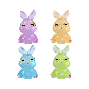 Bestseller: Ornamento da Giardino Chunjun Moss Microlandscape, Coniglietto Luminoso, Accessori per Desktop e Cucina - Product Image 1