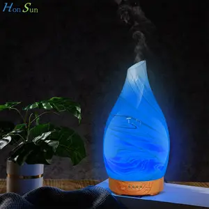 2023 New Air Freshener Fragrance mist winter led humidifier 120ml glass aroma diffuser Wholesale diffuseur huile essentielle