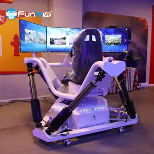 Jeux de parc d'attractions d'intérieur plateforme 3Dof Machine de jeu d'arcade 3 écrans 6 Dof simulateur de voiture de course simulateur de conduite