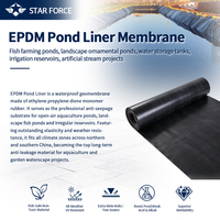 Bâche de bassin en EPDM pour poissons, géomembrane imperméable 1,0 mm 1,5 mm 2,0 mm pour aquaculture, pisciculture, barrages, aménagement paysager et lacs artificiels