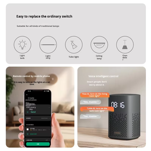 Panneau de commutation intelligent à commande vocale JEKON ESC 5e génération / WiFi IP20 Connecté à l'application Mijia Protection contre les surcharges Ignifuge - Product Image 4