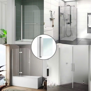 Charnière pivotante en aluminium pour porte de douche, idéale pour les applications hôtelières, durable, résistante à la corrosion, quincaillerie pour porte en verre sans cadre - Product Image 5