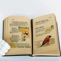 Agenda A5 en papier kraft vintage à motif floral carnet de notes planificateur de 365 jours avec dorure dorée Journal vierge ligné au collège