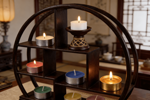 Multi Color Tea Lights in Various Sizes Containers for Decorative Lighting Tea Soy Wax <strong>Candles</strong> - Product Image 4