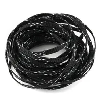 Funda trenzada PET de 5/10M, Protector de cable expandible de 4-25mm para aislamiento de cables, tamaños surtidos