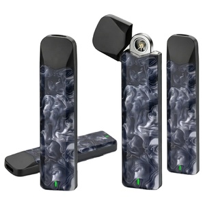 Accessoires : Briquet électronique jetable Lion King carré moderne en aluminium avec batterie 420 mAh - Product Image 4