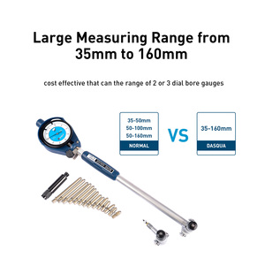 ชุดเกจวัดรูแบบหน้าปัด DASQUA Extra Long Range 35-160 มม. สำหรับการวัดที่ลึก พร้อมแท่นวาง 5510-0005 - Product Image 5