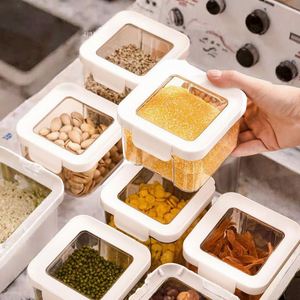 Modern Multifunctional PP Plastic Sealed Food Storage Tank-Airtight BPA Free Travel <b>Kitchen</b> <b>Pantry</b> Organization Canisters Flip - Product Image 4