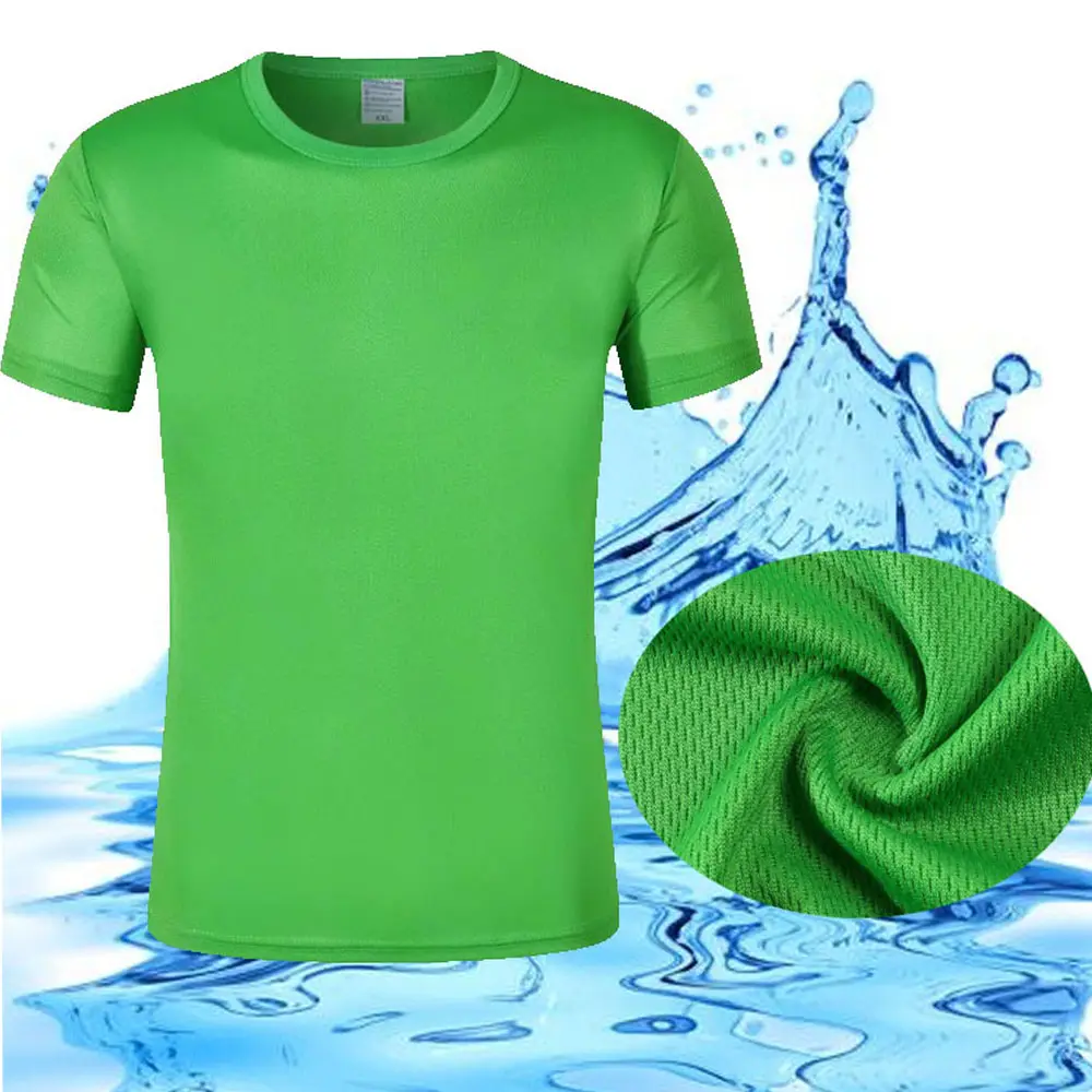 2024 Sportschool Snel Droog Effen T-Shirt Op Maat Bedrukt Dames Blanco Heren T-Shirts 100% Polyester Mesh Sport T-Shirt Blouses Tops