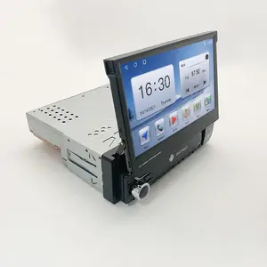 نظام أندرويد 1Din قابل للسحب 7 بوصة شاشة عالمية راديو سيارة GPS ملاحة مشغل سيارة أندرويد وحدة رئيسية عالمية للسيارات