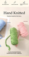 200g Nouveau Fil Acrylique Mélangé Fantaisie Super Épais Modèle Z13 pour Tricot Manuel DIY, Tissage, Blanchi pour Sacs, Tapis et Tapis de Sol Épais