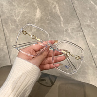 Lunettes de Vue Carrées Designer Montures Optiques Dernières Collections pour Fille Anti-Lumière Bleue Gaming Montures Designer