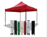 Tonnelle publicitaire d'exposition double couche robuste imperméable anti-UV pliable pour salon professionnel extérieur avec parois intégrées