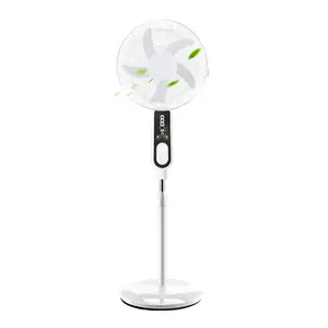 2024 new brushless motor 16-inch rechargeable large-capacity battery long-life solar floor electric fan