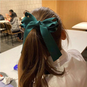 Finestyle Groothandel Pasador Haarclips Haarspeldjes Strik Met Lange Brokaat Kwast Lint Handgemaakte Haaraccessoires Voor Vrouwen - Product Image 3