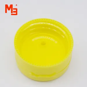 Échantillon gratuit M32/400 Liquide Alimentaire Jaune Fermeture Flip Top Couvercle en plastique Ketchup Couvercle Flip Top Cap pour presser la bouteille de miel