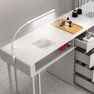 Wss 2026 Vente chaude Ensemble table et chaise de manucure individuelle Table de manucure professionnelle avec aspirateur Table de manucure pour salon de manucure - Product Image 3