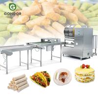 Machine électrique automatique de fabrication de rouleaux carrés, de lumpia de Shanghai, de chapati, de papier à riz, de rouleaux de printemps et de roti