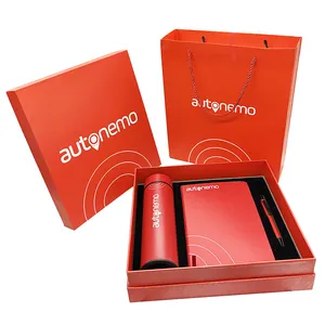 Set <span class=keywords><strong>Regalo</strong></span> Aziendale SL di Lusso 3-in-1 Personalizzato con Thermos, Taccuino e Penna per <span class=keywords><strong>Ufficio</strong></span> e Lavoro - Product Image 1