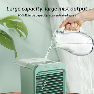 Aire acondicionado portátil para el hogar, Enfriador de aire pequeño de escritorio, batería recargable, humidificación USB, Mini ventilador enfriador de aire - Product Image 5