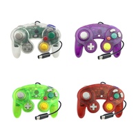 Manette de jeu filaire transparente à un bouton pour GameCube, Joystick, Manette de jeu six axes avec gyroscope, Qualité testée, Moule exclusif, Garantie 1 an