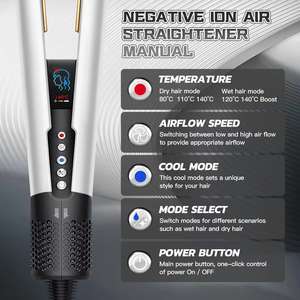 <span class=keywords><strong>Precio</strong></span> de fábrica <span class=keywords><strong>Plancha</strong></span> de pelo y secadora 2 en 1 <span class=keywords><strong>Plancha</strong></span> plana con rizador Calentamiento rápido <span class=keywords><strong>Plancha</strong></span> de pelo <span class=keywords><strong>el</strong></span>éctrica de iones negativos - Product Image 4
