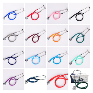 Stetoskop Kardiologi Profesional Dua Kepala Aluminium Kelas II Alat Medis Manual Warna Hitam Bersertifikasi CE - Product Image 6