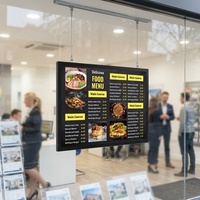 Écran LCD couleur 15,6-21,5 pouces 16:9 suspendu pour la publicité dans les centres commerciaux, gestion à distance en temps réel, signalisation numérique (1